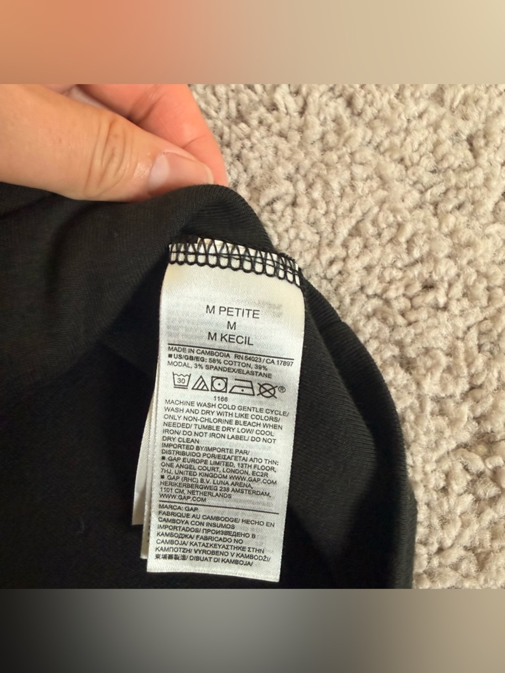 GAP Modern Long Sleeve Button Up Tee - Picture 3 of 3